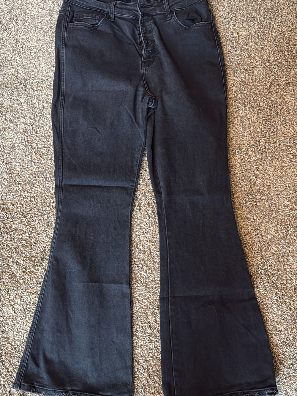 Flying Monkey Black Flared High-Rise Jeans